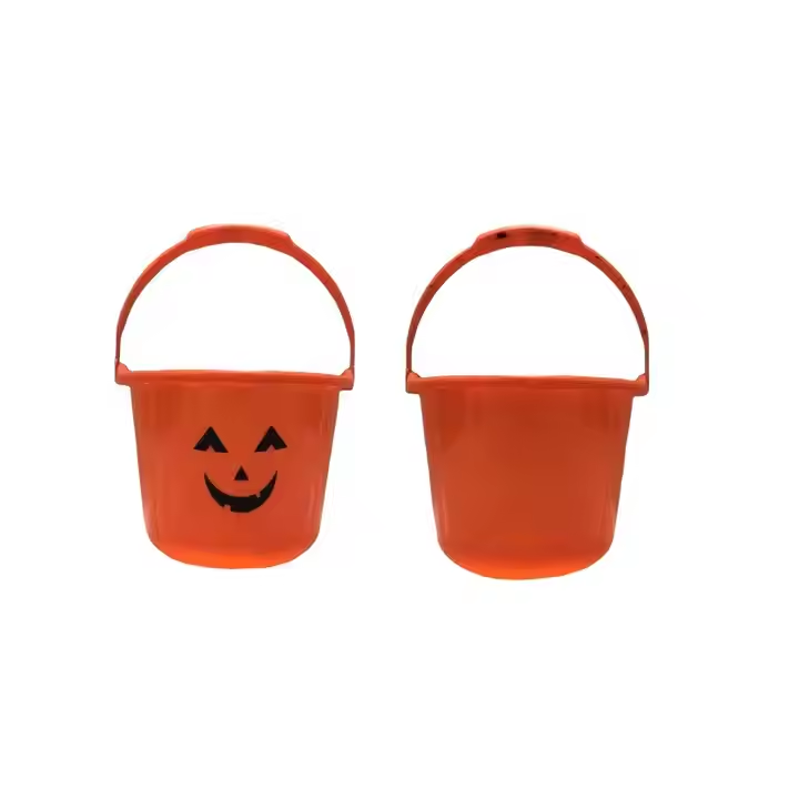  Customizable Plastic Halloween Pumpkin Candy Basket