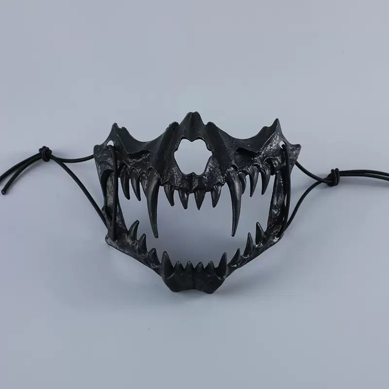 Creative Halloween dog skeleton tiger mask