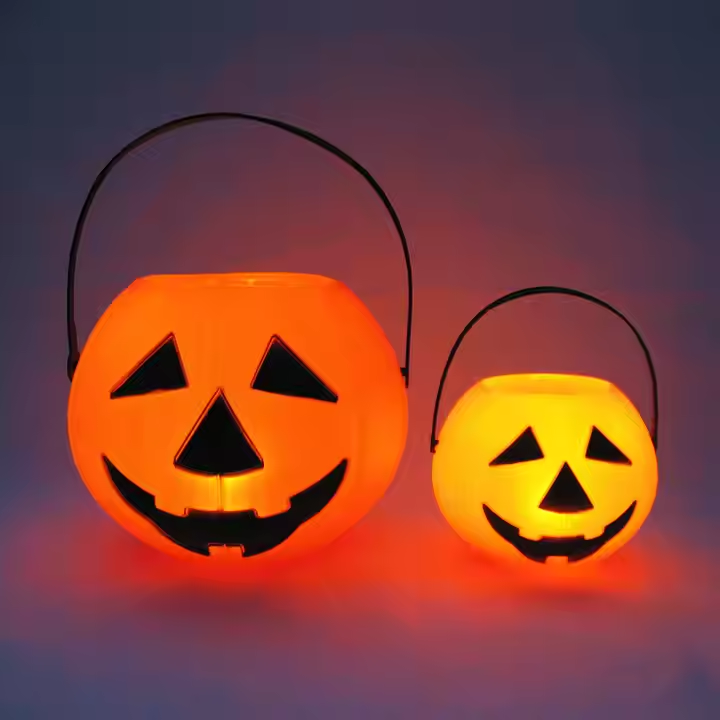  Plastic Portable Pumpkin Lantern Ghost Festival