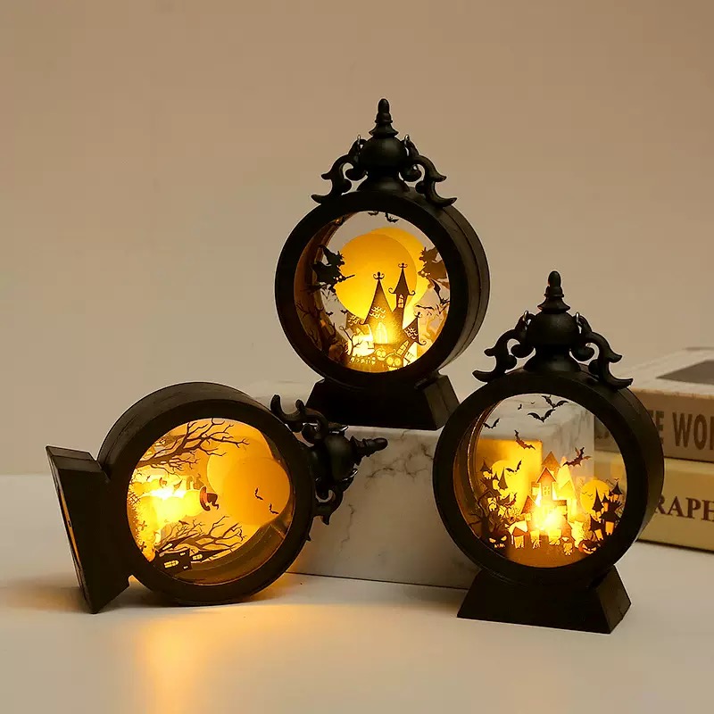 Halloween creative decorative retro wind lanterns