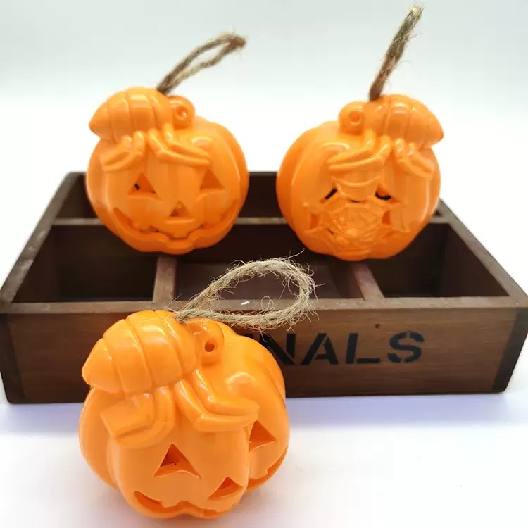 Halloween creative colorful hemp rope pumpkin lanterns