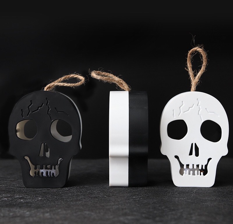 Halloween creative new flat skull lantern