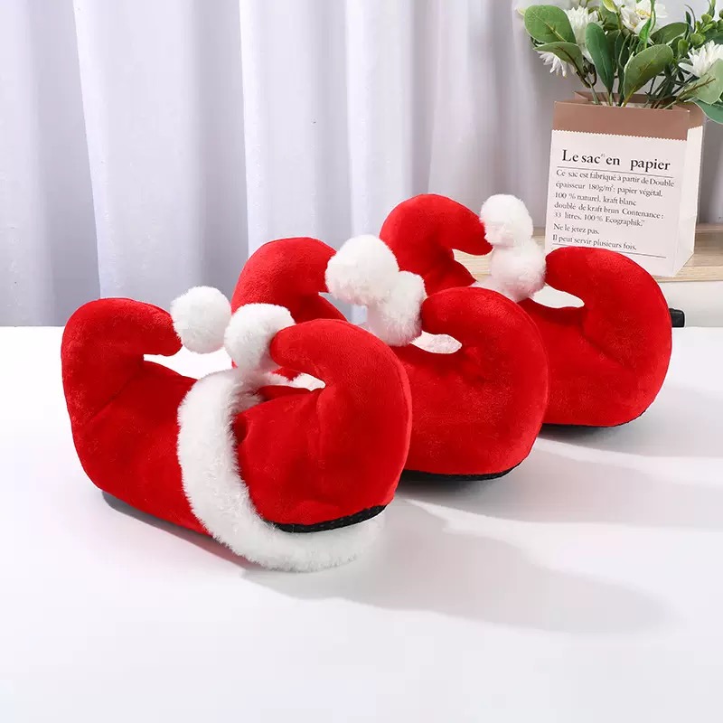 New Santa Claus Slippers for Christmas (a pair)