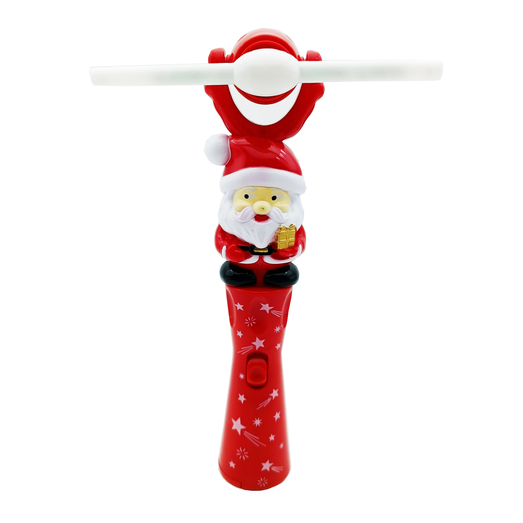 New red Santa Claus glow sticks for Christmas